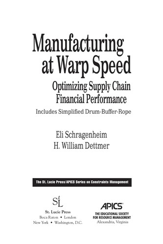 Manufacturing at warp speed
