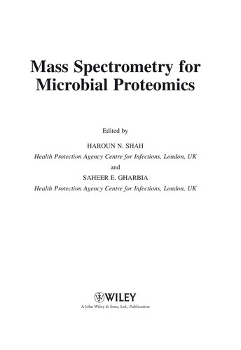 Mass spectrometry for microbial proteomics