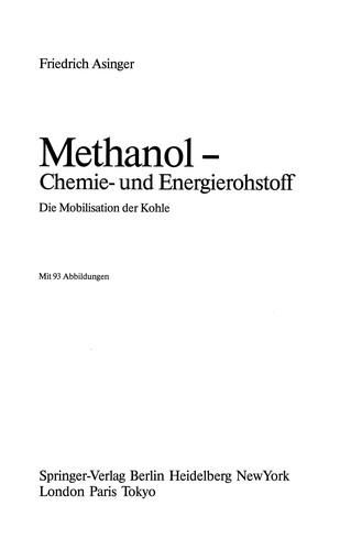 Methanol -- Chemie- und Energierohstoff