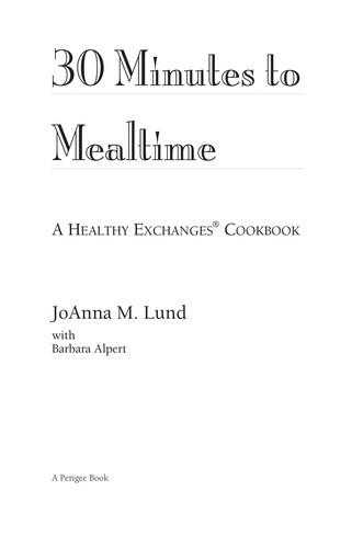 30 Minutes to Mealtime