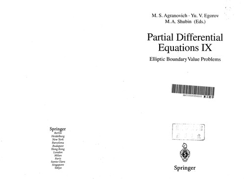 Elliptic boundary value problems