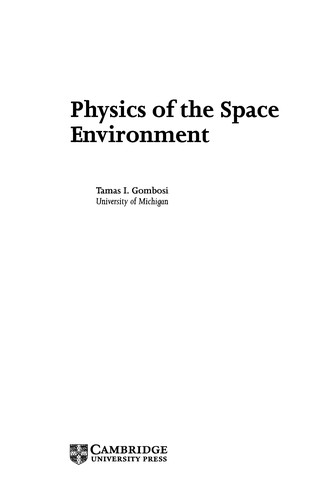 Physics of the Space Environment