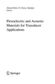 Piezoelectric and Acoustic Materials for Transducer Applications
