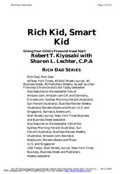 EBSI rich dad's rich kid, smart kid
