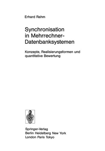 Synchronisation in Mehrrechner-Datenbanksystemen