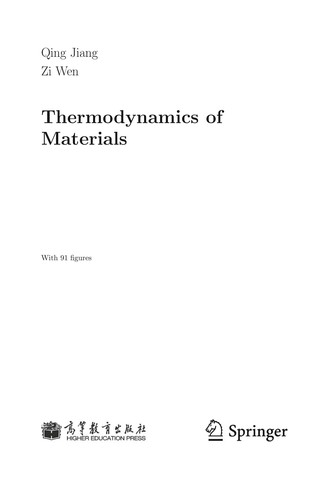 Thermodynamics of materials