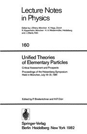 Unified theories of elementary particles