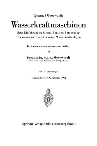 Wasserkraftmaschinen