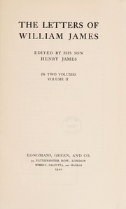 The letters of William James