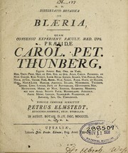 Dissertatio botanica de blæria ..