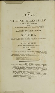 The Plays of William Shakespeare in Twenty-One Volumes. Volume I