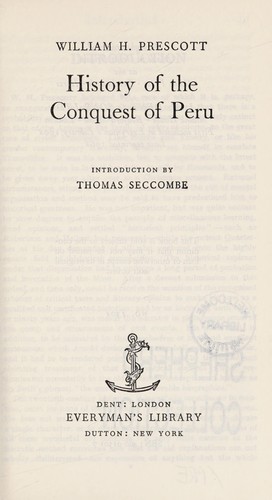 History of the conquest of Peru
