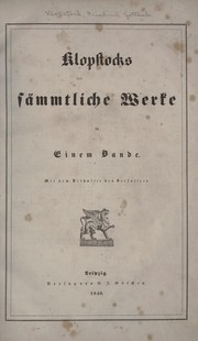 Klopstocks sämmtliche Werke