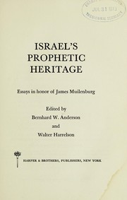 Israel's prophetic heritage