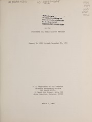1982 report on the prototype oil shale leasing program, January 1, 1980 through December 31, 1981