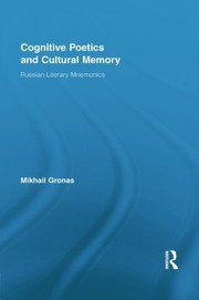 Cognitive poetics and cultural memory
