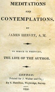 Meditations and contemplations