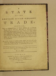 A state of the British sugar-colony trade