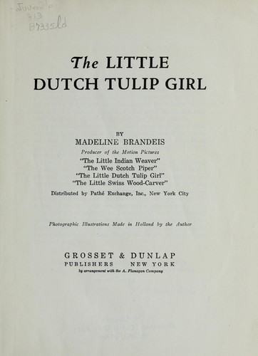 The little Dutch tulip girl