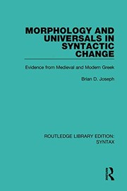 Morphology and universals in syntactic change