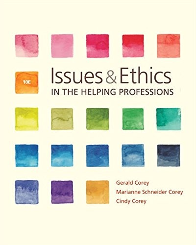 Issues and ethics in the helping professions