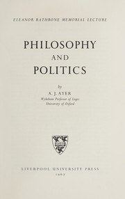 Philosophy and politics