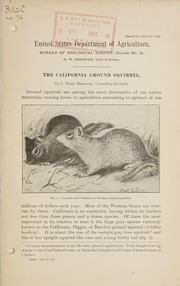The California ground squirrel