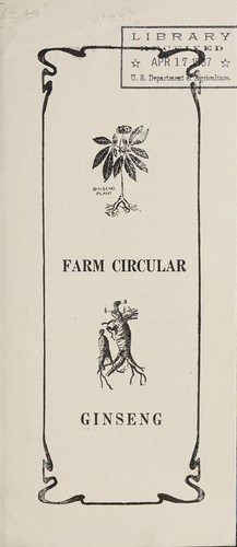 Farm circular, ginseng