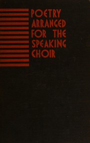 Poetry arranged for the speaking choir
