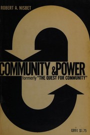 Community and power (formerly The quest for community)