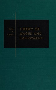 Theory of wages and employment