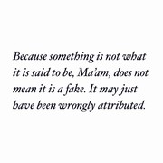 A Question of Attribution