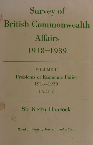 Survey of British Commonwealth affairs