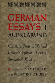 German essays I