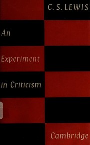 An Experiment in Criticism