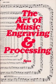 The Art of Music Engraving & Processing