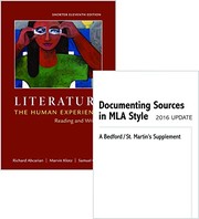 Literature : The Human Experience, Shorter Edition 11e & Documenting Sources in MLA Style