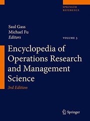 Encyclopedia of operations research and management science