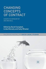 Changing Concepts of Contract