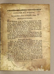 Noticias de Europa, correspondientes al mes de noviembre ultimo. Hamburgo 6 de noviembre