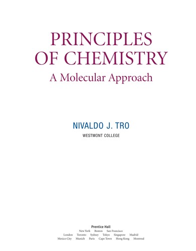 Principles of chemistry