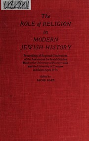 The Role of religion in modern Jewish history