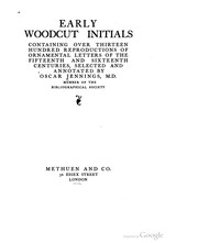 Early Woodcut Initials