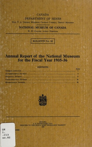 Annual report of the National Museum for the fiscal year 1935-36