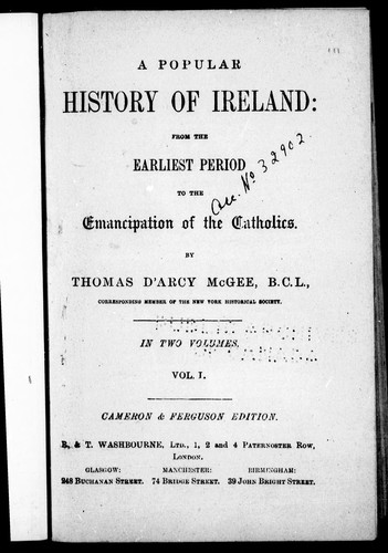 A popular history of Ireland