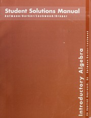 Introduction to Algebra