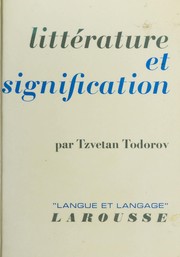 Litterature et signification