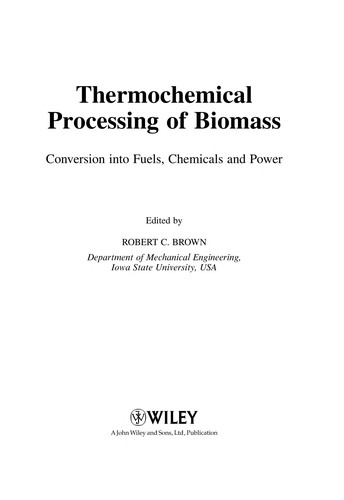Thermochemical processing of biomass