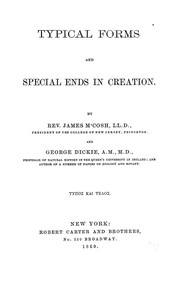 Typical forms and special ends in creation