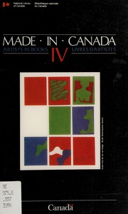 Made in Canada IV: artists in books